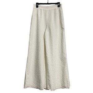 Urban Threads | Size 14| Cream Textured Wide Leg pants. CR-8
